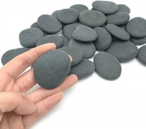 img 1 attached to 30PCS Gray Painting Rocks For Arts, Crafts & Decoration - Hand Picked Flat & Smooth Kindness Rocks By Lifetop