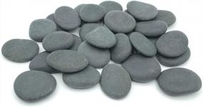 img 2 attached to 30PCS Gray Painting Rocks For Arts, Crafts & Decoration - Hand Picked Flat & Smooth Kindness Rocks By Lifetop