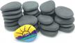30pcs gray painting rocks for arts, crafts & decoration - hand picked flat & smooth kindness rocks by lifetop logo