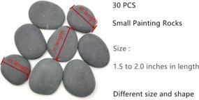 img 3 attached to 30PCS Gray Painting Rocks For Arts, Crafts & Decoration - Hand Picked Flat & Smooth Kindness Rocks By Lifetop
