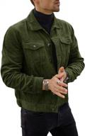 повседневный стиль: мужская легкая вельветовая куртка runcati - облегающая осенняя верхняя одежда в рубчик с карманами на пуговицах логотип