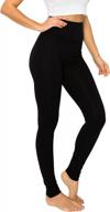 ettellut women's full-length cotton and spandex leggings - ideal for yoga and exercise logo