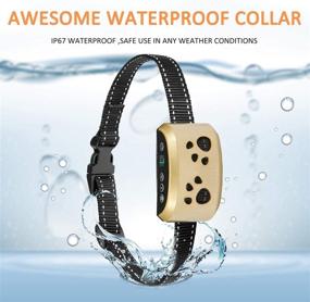 img 2 attached to 🐶 Advanced Rechargeable Dog Bark Collar with 7 Adjustable Levels - Harmless Shock, Beep Vibration, Smart Correction - Waterproof, LED Indicator - For Small Medium Large Dogs