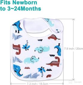 img 2 attached to 🍼 Premium 12-Pack Baby Bandana Drool Bibs - Super Soft, Absorbent 100% Cotton Set for Boys, Girls & Unisex Newborns (3-24 Months)