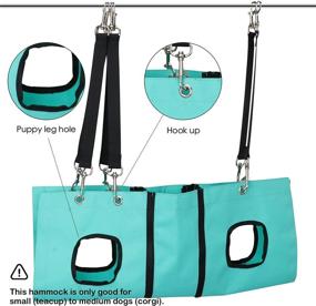 img 2 attached to 🐶 DogsRus - Adjustable Dog Grooming Hammock and Harness for Small to Medium Dogs, Nail Clipping, Grinding, and Trimming - Perfect Dog and Cat Grooming Sling. Shop Now for Top-quality Grooming Supplies!