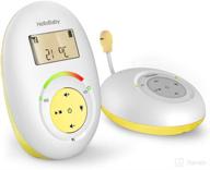 hellobaby hb180 baby monitor with two-way audio, temperature sensor, sound alert, lullabies &amp; night light, long range transmission, two-way talk back logo