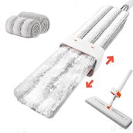 🧹 tongzone hand-free self-wringing microfiber mop: efficient floor cleaning with 3 washable pads for hardwood floors and windows logo