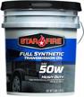 5 gallon pail of starfire premium full synthetic 50w transmission oil logo