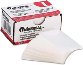 img 1 attached to 📦 Clear Laminating Pouches, 2 1/4-Inch x 3 3/4-Inch, 100 per Box - Universal UNV84642 - 3 Pack