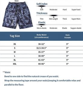 img 2 attached to Zengjo Mens Jogger Shorts Graphic 9 Inch Drawstring Lounge SweatShorts With Pockets Elastic Waist
