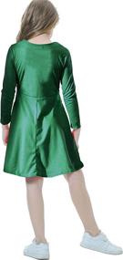 img 1 attached to 👗 HMBEIXYP Green Long Girls' Clothing: Dancing Holiday Pockets Dresses