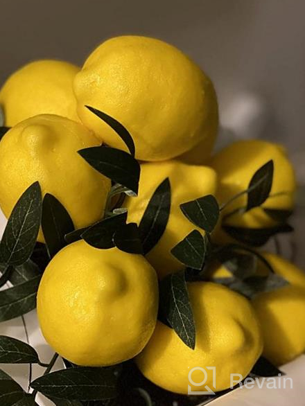 img 1 attached to 24PCS BigOtters Artificial Lemon Slices - 2 Inch Assorted Colors Fake Fruits For Themed Party Decor, Kitchen Table Centerpiece & Crafts Projects review by Darius Glatzel