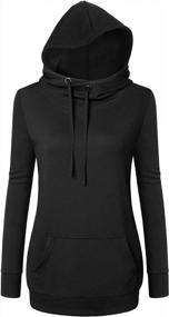 img 4 attached to Women'S Lightweight Sweatshirts: Long Sleeve Hoodies With Cowl Neck Pullover Design By Bulotus