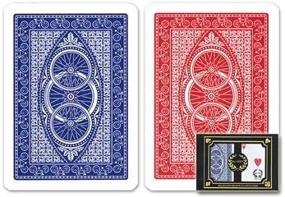 img 1 attached to 🃏 Top-Quality Italian 100% Plastic Playing Cards by Modiano: DA VINCI Ruote, 2-Deck Set with Regular Index