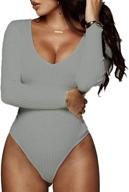 👗 weigou stretchy jumpsuit: women's bodysuit clothing at bodysuits логотип