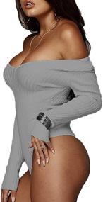 img 2 attached to 👗 Weigou Stretchy Jumpsuit: Women's Bodysuit Clothing at Bodysuits