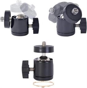 img 1 attached to Professional Car Camera Mounting Kit: IMT 6, Featuring Pump Vacuum Suction Cup Mount, 360° Panorama Ball Head And 180° DSLR Camera Video Stabilizer Car Sucker Cup Holder