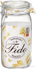 img 2 attached to Bormioli Rocco Square Fido 🏺 1.5L Jar: Space-Saving Storage Solution for Kitchen