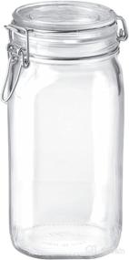 img 4 attached to Bormioli Rocco Square Fido 🏺 1.5L Jar: Space-Saving Storage Solution for Kitchen