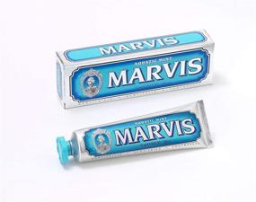img 4 attached to 🪥 Marvis Aquatic Mint Toothpaste 3.8 oz: Freshens Breath & Whitens Teeth
