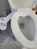 img 1 attached to Non-Electric Bidet Toilet Seat Attachment With Self Cleaning Dual Nozzle Adjustable Water Spray For Sanitary And Feminine Wash - Ultra Slim Design review by Jerry Leon