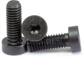 img 2 attached to 10-Pack MonsterBolts M6 X 8Mm Low Head Socket Screws In Black Oxide Alloy Steel (DIN 7984)
