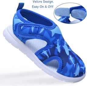 img 1 attached to Vogana Sandals Closed Toe Waterproof Swimming Boys' Shoes : Outdoor