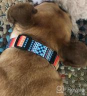 img 1 attached to Mycicy Nylon Dog Collar With Bohemia Floral Tribal Geometric Patterns - Adjustable Soft Ethnic Style Collar For Small Medium Dogs review by Darin Schaffer