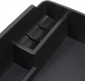 img 2 attached to Keep Your Kia Organized: OCPTY Auto Center Console Insert Tray For 17-19 For Kia For Sportage (Black)