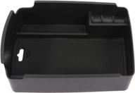 keep your kia organized: ocpty auto center console insert tray for 17-19 for kia for sportage (black) logo