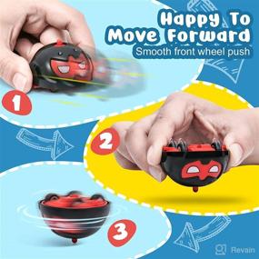 img 2 attached to 🎁 Unique Surprise Gifts: Rotating Stunt Pull Back Cars for 6-12 Year Old Boys and Girls, a Perfect Christmas and Birthday Toy for Kids - 6 Pack Spinning Vehicles Cars Party Favors Set