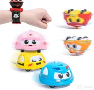 🎁 unique surprise gifts: rotating stunt pull back cars for 6-12 year old boys and girls, a perfect christmas and birthday toy for kids - 6 pack spinning vehicles cars party favors set logo