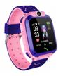 children''s watch sunrise smart watch gsm sim / selfie camera / sos button / ability to make calls directly from the watch / violet pink logo