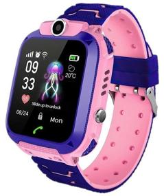 img 3 attached to Children''s watch SunRise Smart Watch GSM SIM / selfie camera / SOS button / Ability to make calls directly from the watch / Violet pink