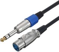 cable atcom jack 6.3 mm - xlr (at8003), 3 m, black logo