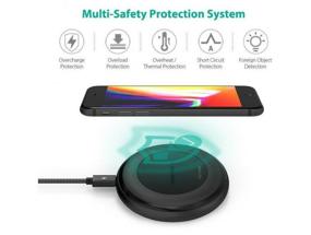 img 3 attached to RavPower Wireless Fast Charging Pad QC 3.0 Black (RP-PC058)