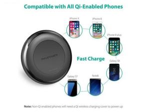 img 2 attached to RavPower Wireless Fast Charging Pad QC 3.0 Black (RP-PC058)