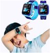 high-quality touch smart watch for kids / color touch screen / kids watch with sos camera / blue logo