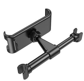img 2 attached to Car headrest holder for tablet, phone (5"-13") MItrifON D1 universal Black