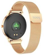 round quality smart watch / smart watch ios/android / round wrist watch / rose gold logo