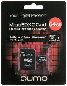 img 3 attached to Memory card Qumo microSDXC 128 GB Class 10, UHS-I, R/W 90/20 MB/s, adapter to SD