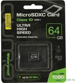 img 1 attached to Memory card Qumo microSDXC 128 GB Class 10, UHS-I, R/W 90/20 MB/s, adapter to SD