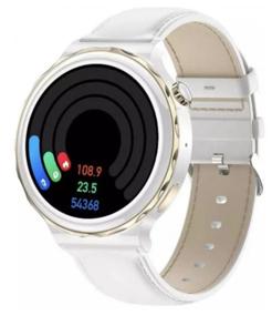 img 3 attached to Classic style smartwatch FUNCTIONS UNIVERSAL / Bluetooth smart bracelet / White