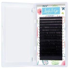img 4 attached to Black eyelashes Lash&Go mix 0,10/L/ 7-14 mm (16 lines)