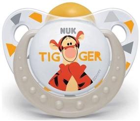 img 2 attached to NUK Disney Winnie the Pooh orthodontic latex pacifier 6-18 months, tiger