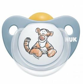 img 4 attached to NUK Disney Winnie the Pooh orthodontic latex pacifier 6-18 months, tiger