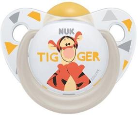 img 1 attached to NUK Disney Winnie the Pooh orthodontic latex pacifier 6-18 months, tiger