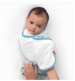 img 3 attached to Swaddleme®Luxe Whisper Quiet Velcro Envelope S/M Blue/Green Cars