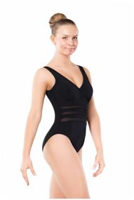 img 4 attached to One-piece swimsuit for women LS 99-179, dark blue, size 50