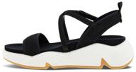 sandals ecco chunky sandal, black, 39 logo